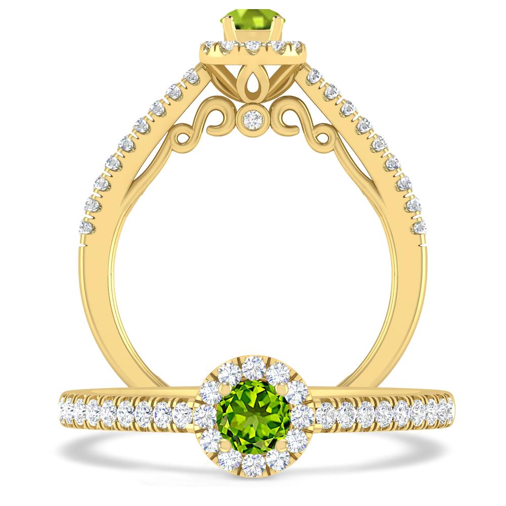 Yellow Gold - Peridot