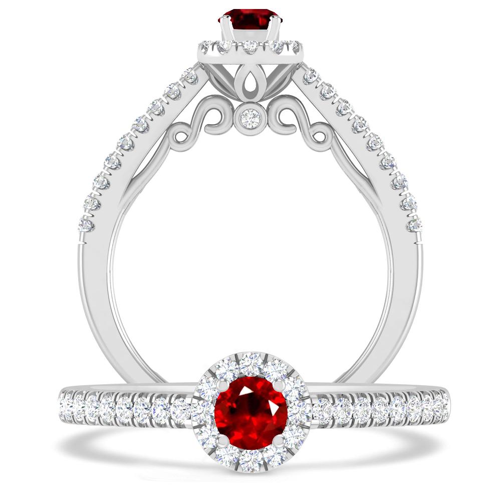 White Gold - Ruby