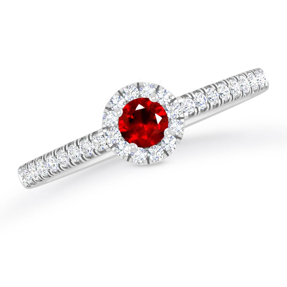 White Gold - Ruby