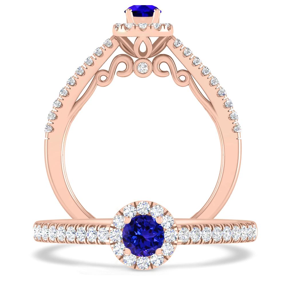 Rose Gold - Tanzanite