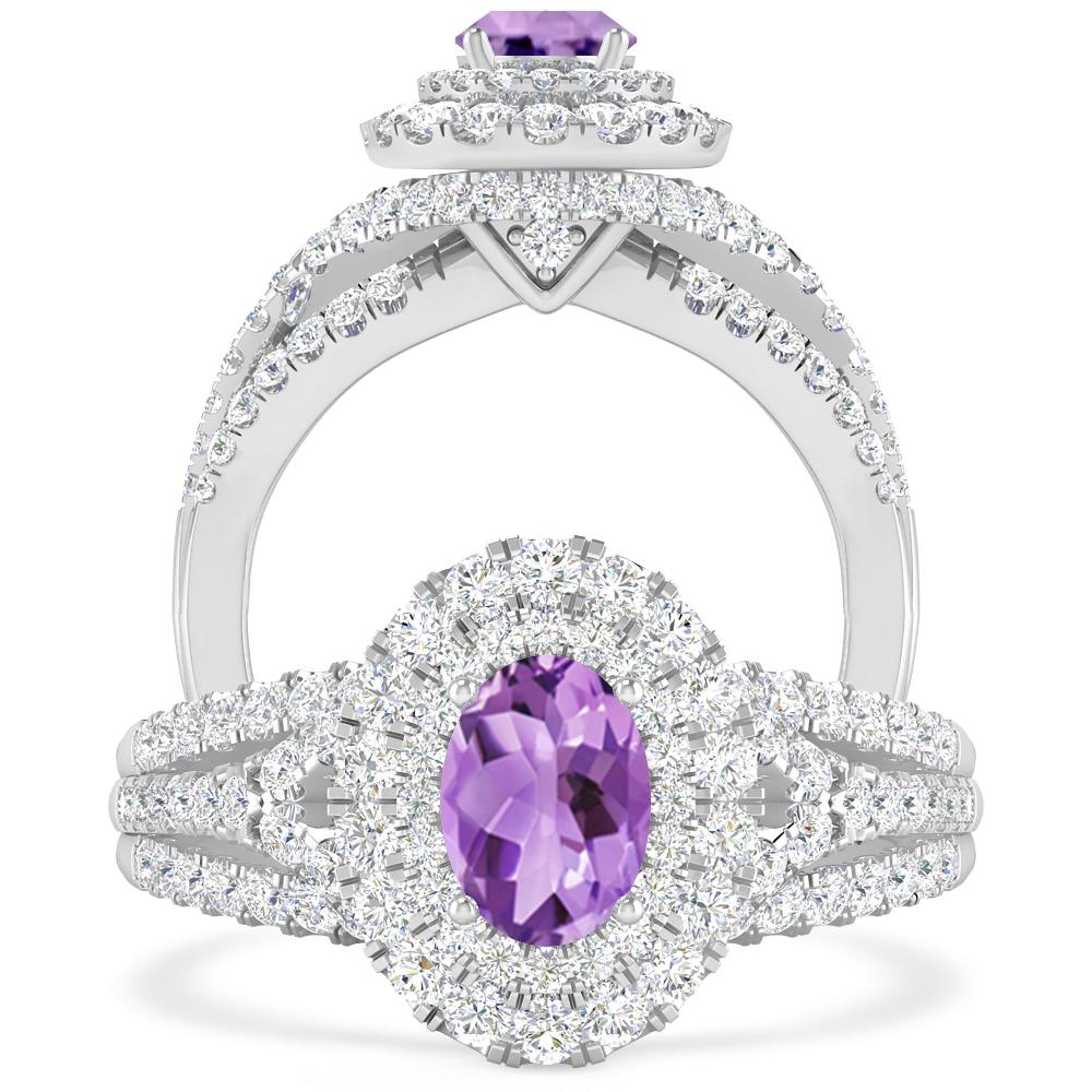 White Gold - Amethyst