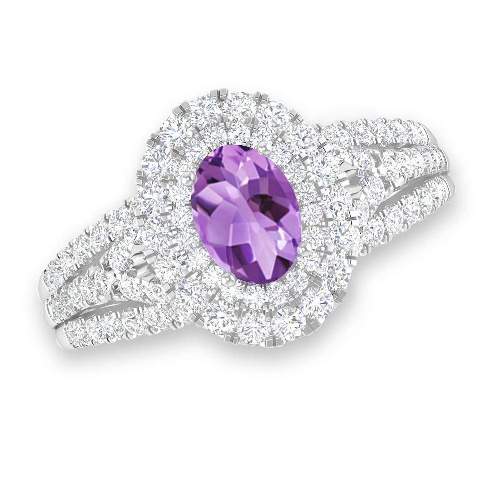 White Gold - Amethyst