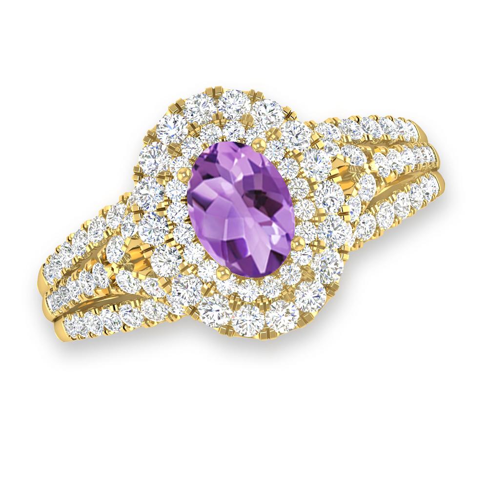 Yellow Gold - Amethyst