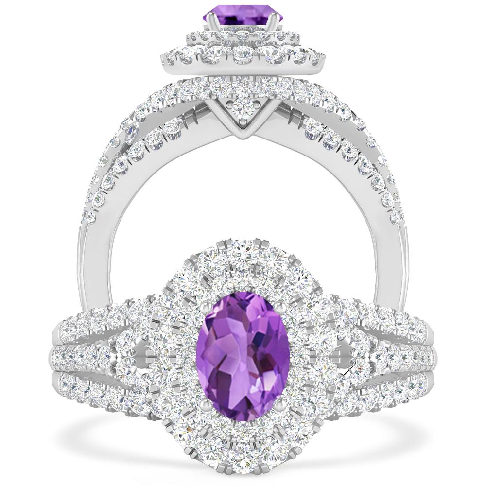 White Gold - Amethyst