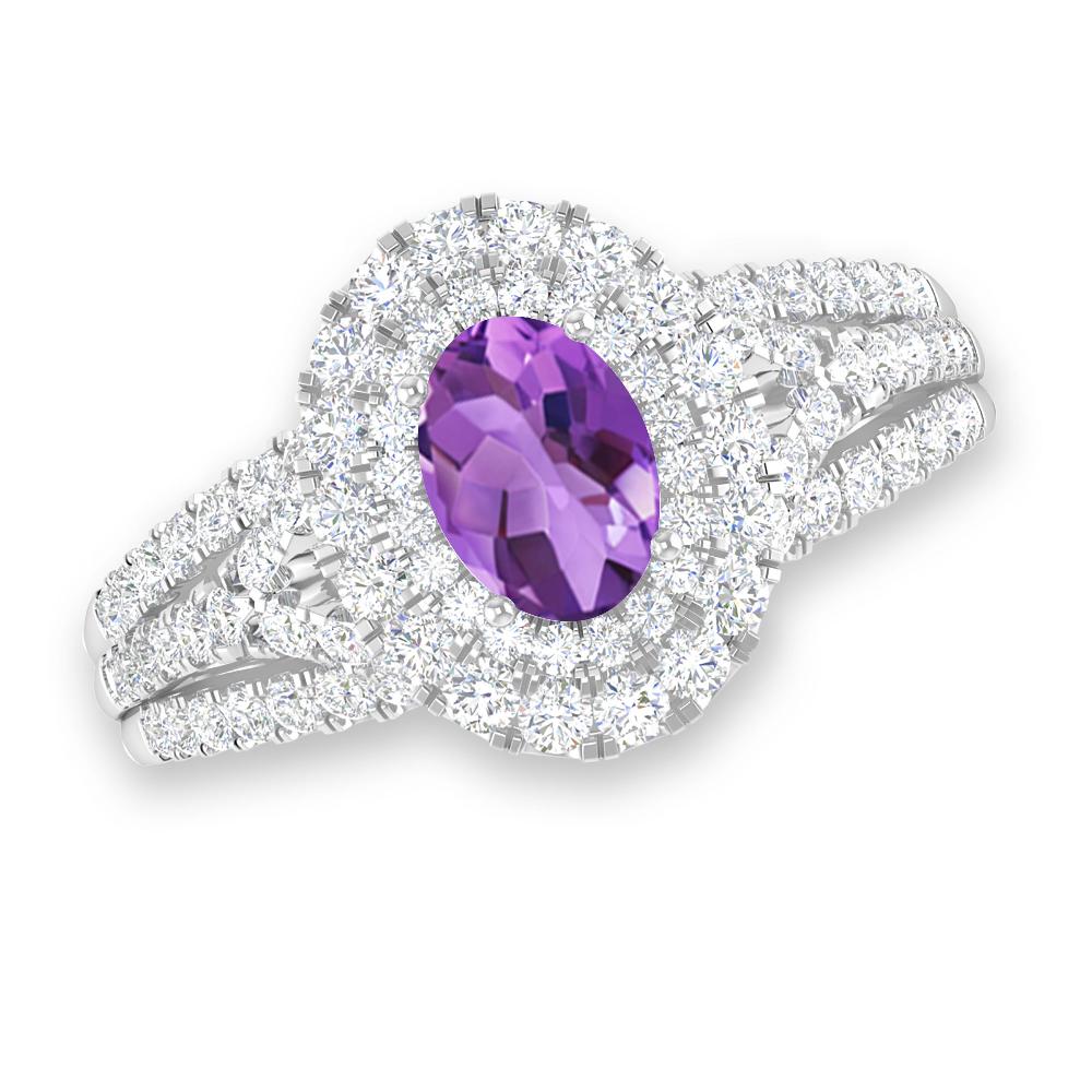 White Gold - Amethyst