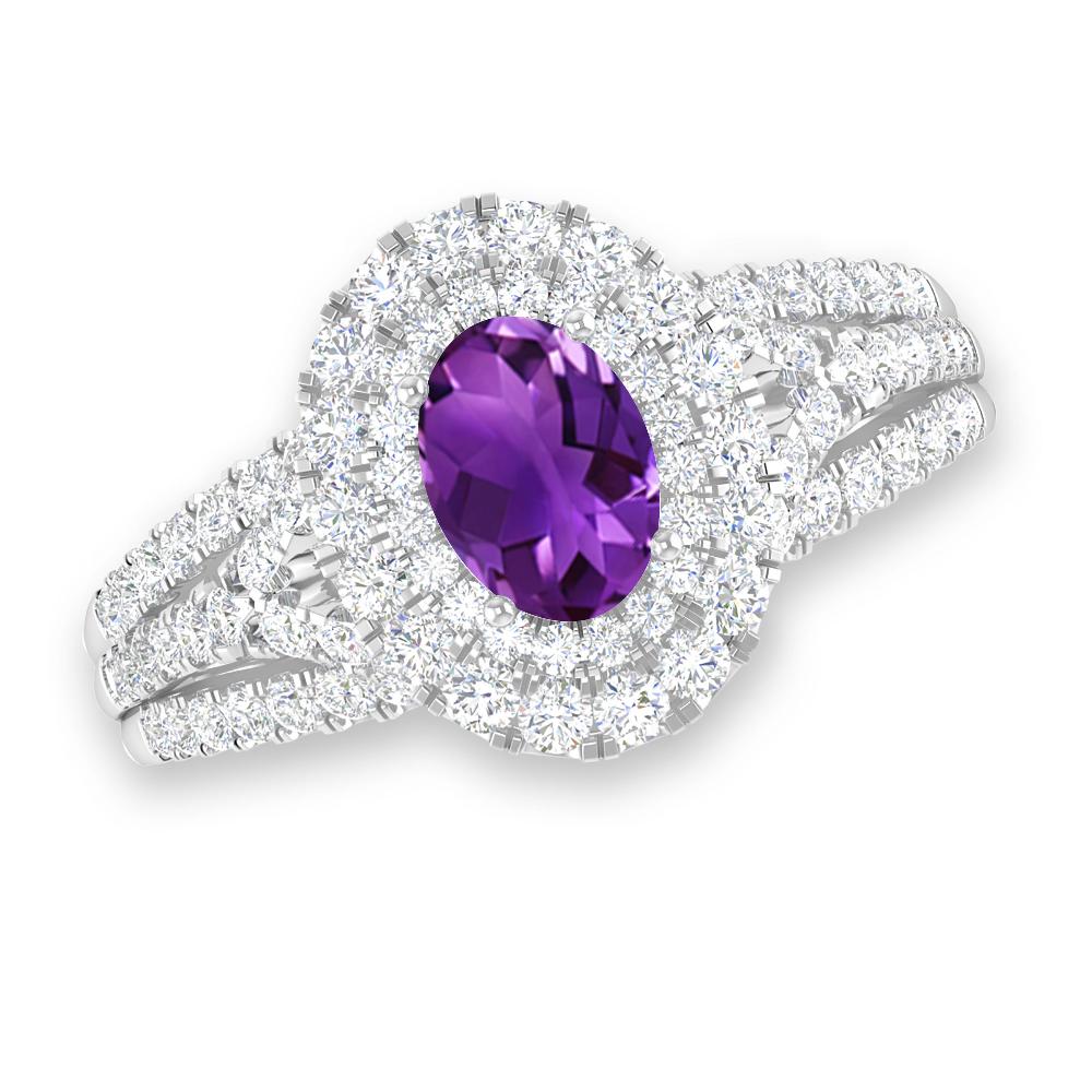 White Gold - Amethyst