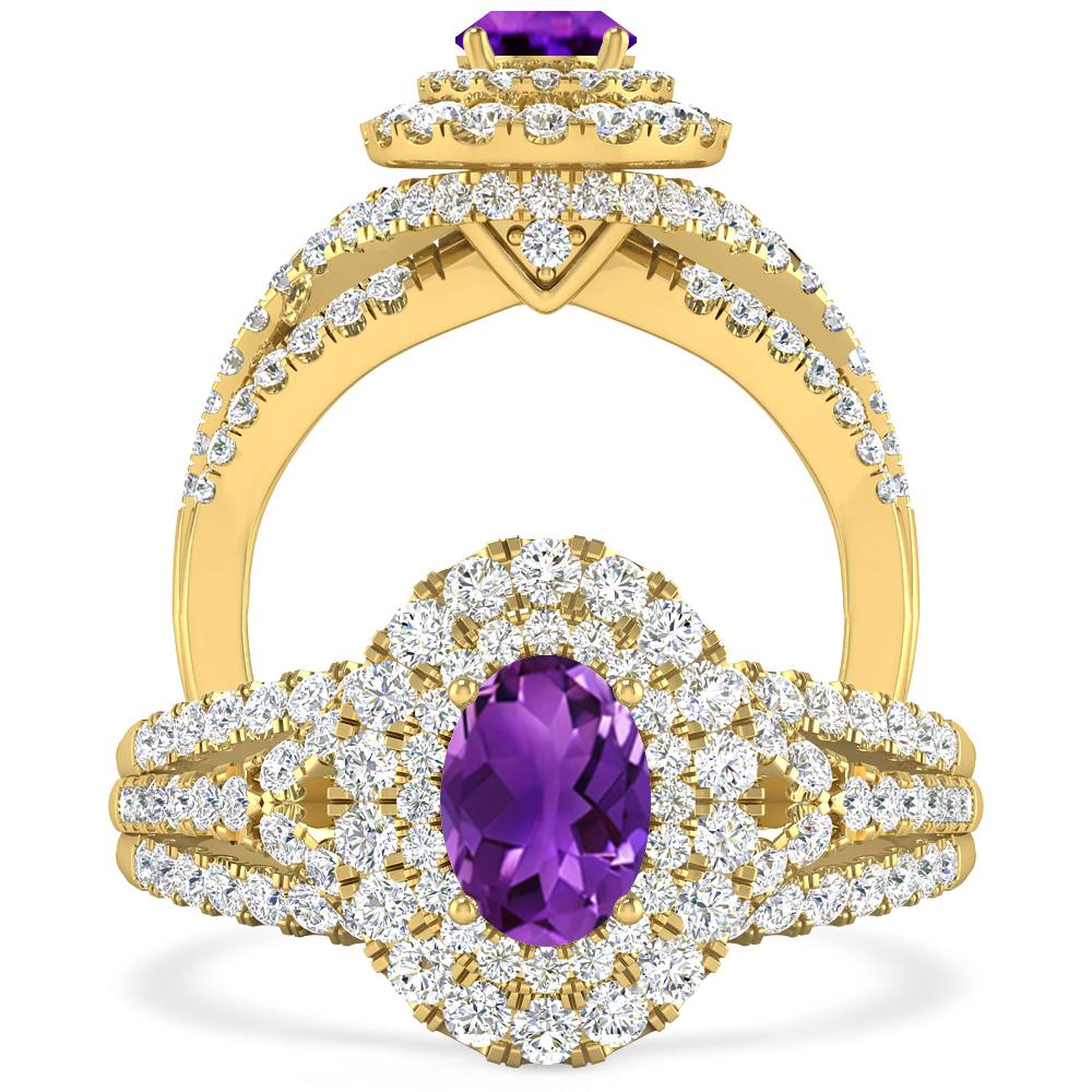 Yellow Gold - Amethyst