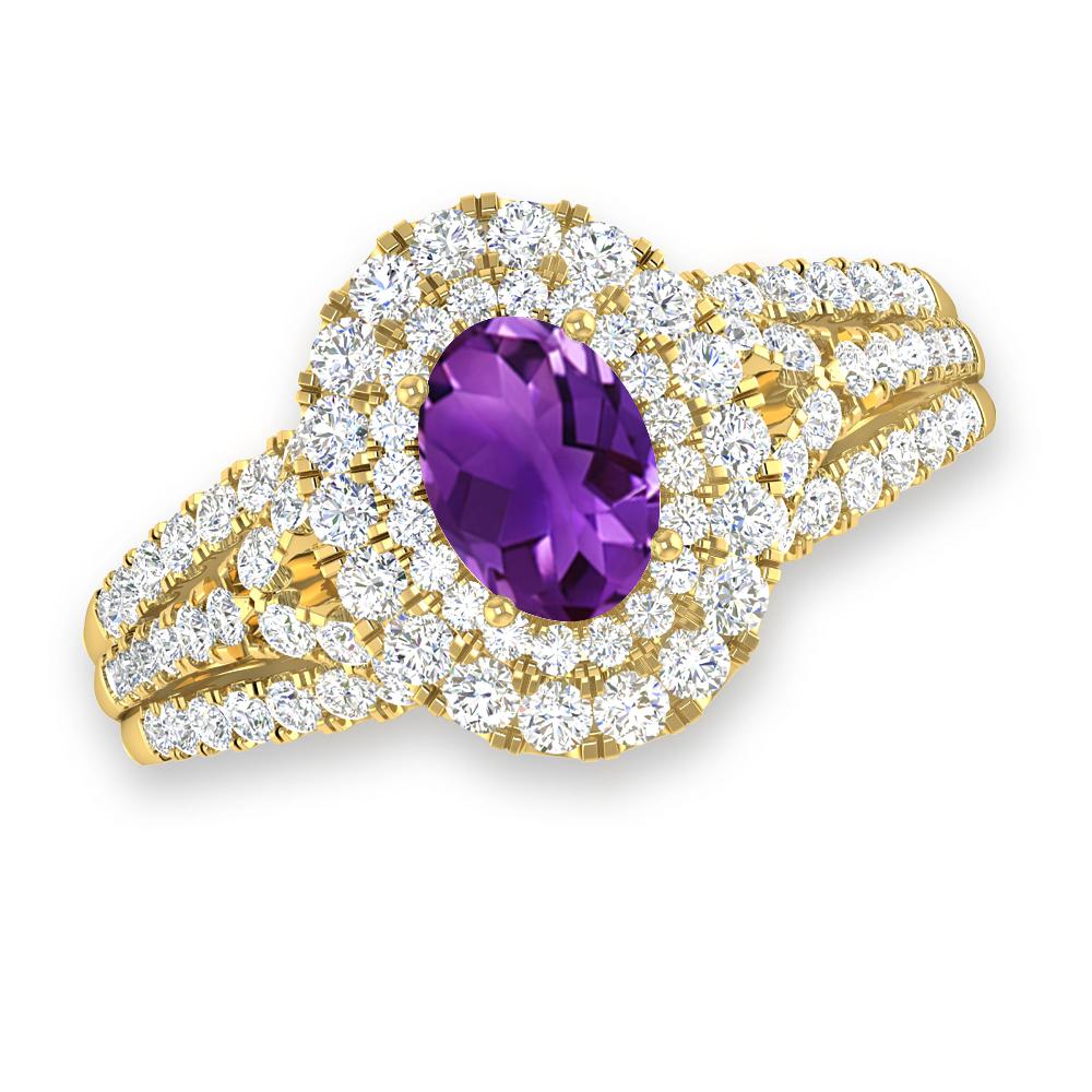 Yellow Gold - Amethyst