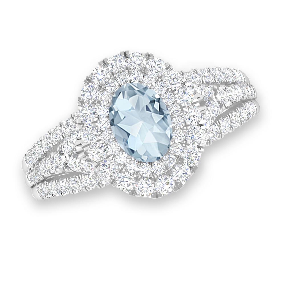 White Gold - Aquamarine