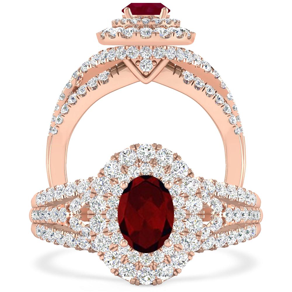 Rose Gold - Garnet