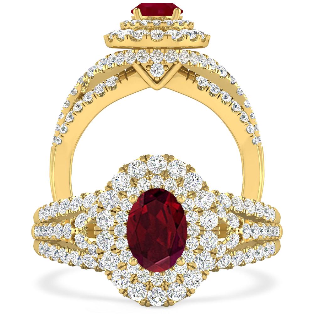 Yellow Gold - Garnet