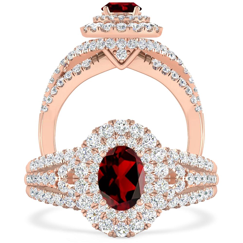 Rose Gold - Garnet