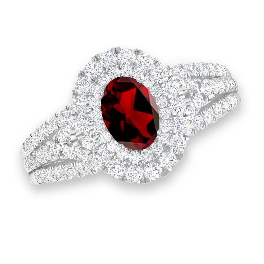 White Gold - Garnet