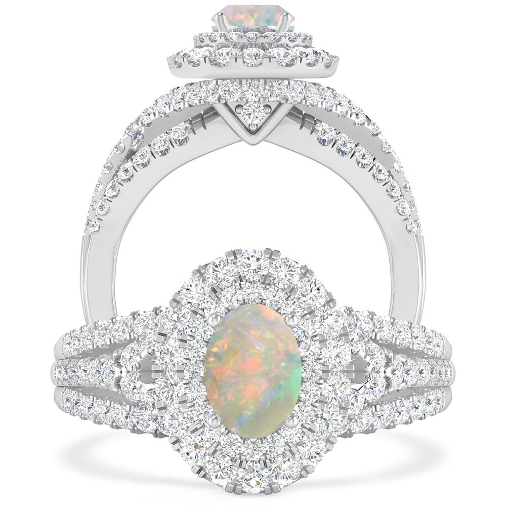 White Gold - Opal