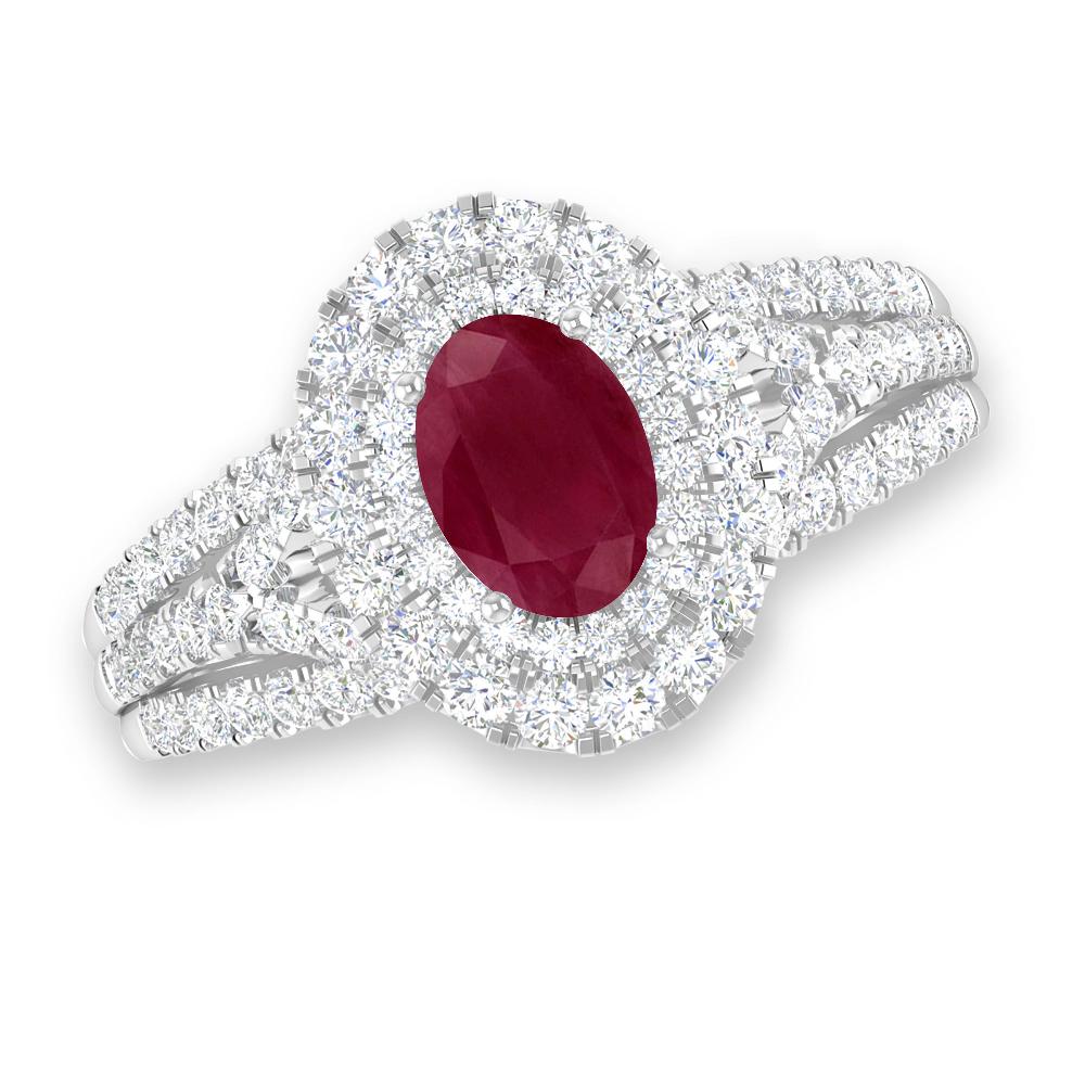 White Gold - Ruby