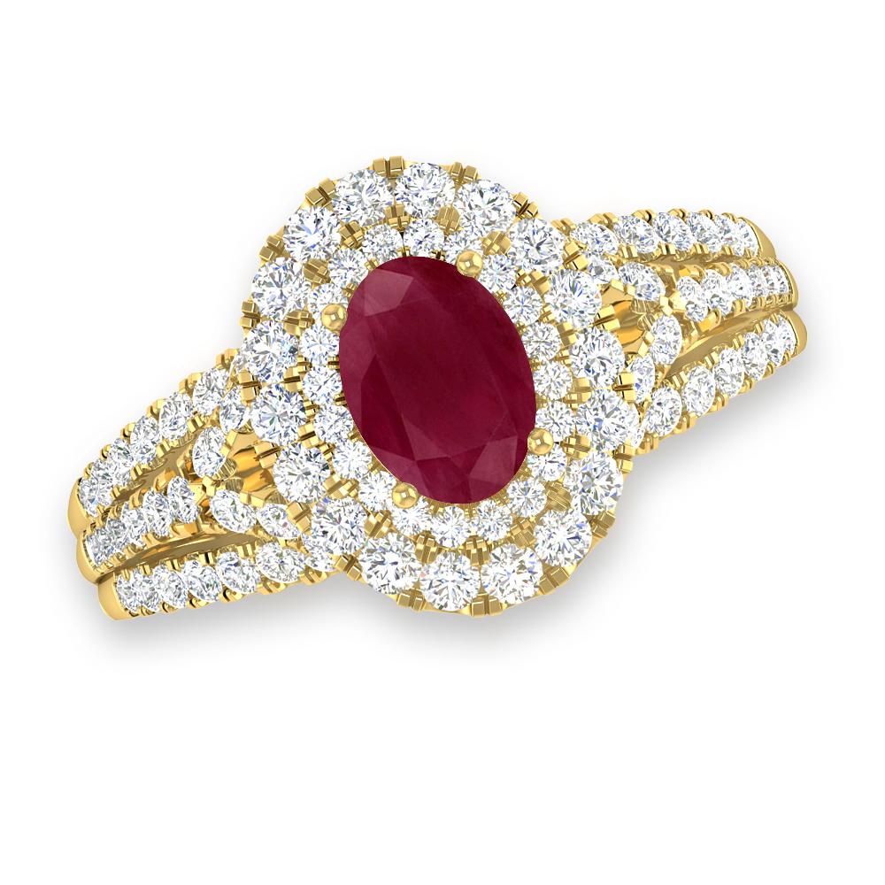 Yellow Gold - Ruby