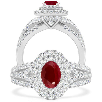 White Gold - Ruby