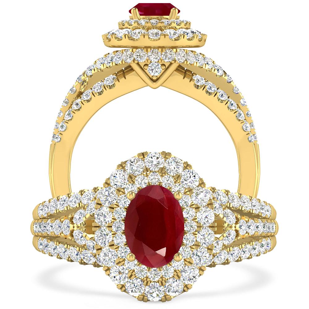 Yellow Gold - Ruby