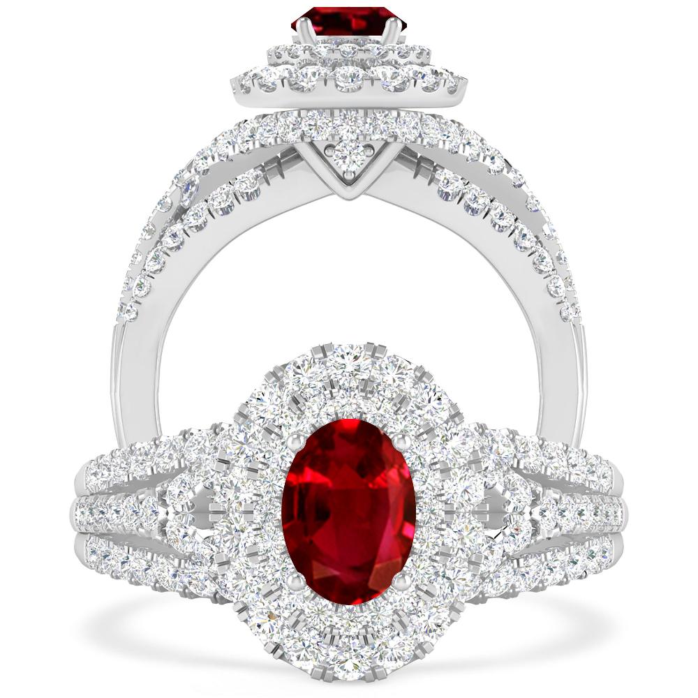 White Gold - Ruby