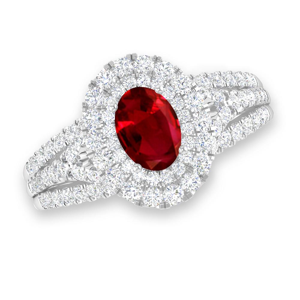 White Gold - Ruby