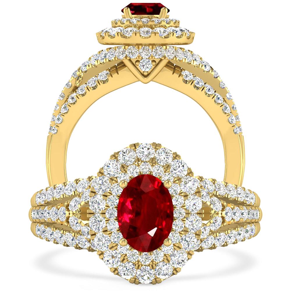 Yellow Gold - Ruby