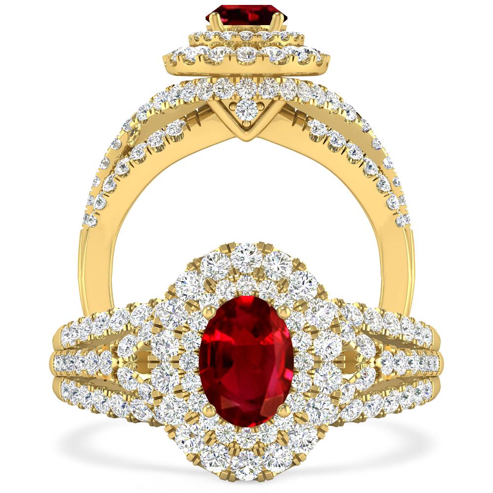 Yellow Gold - Ruby