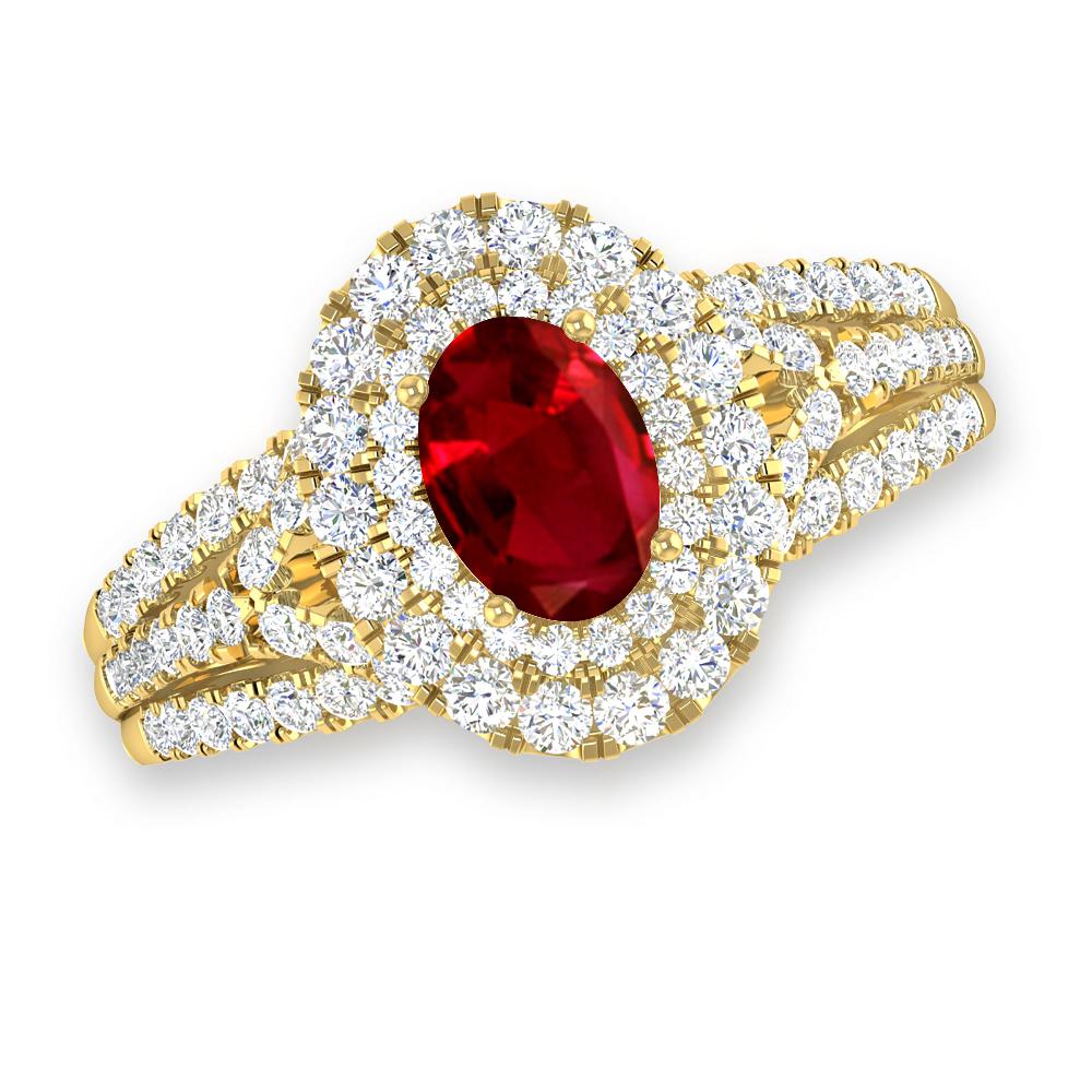 Yellow Gold - Ruby