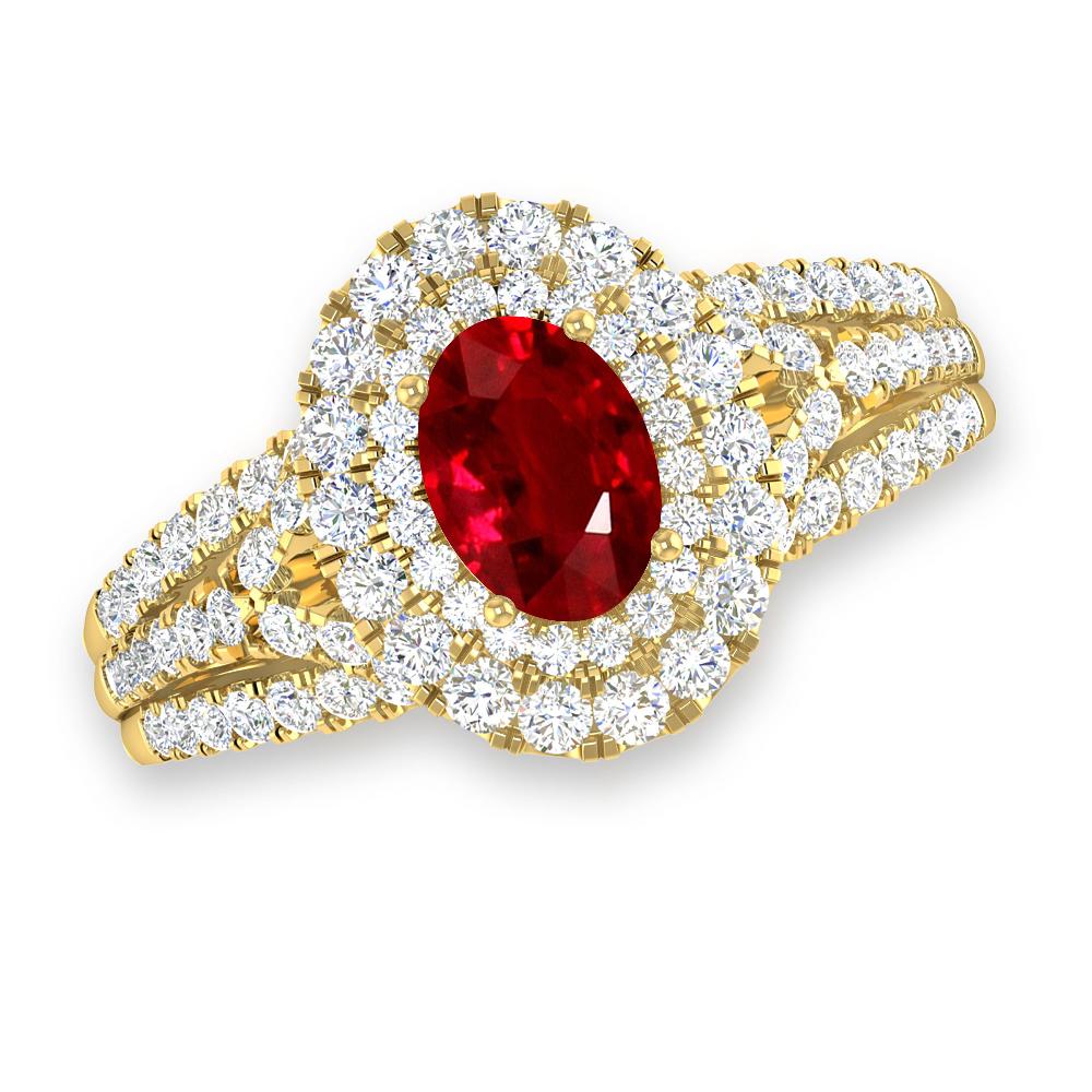 Yellow Gold - Ruby