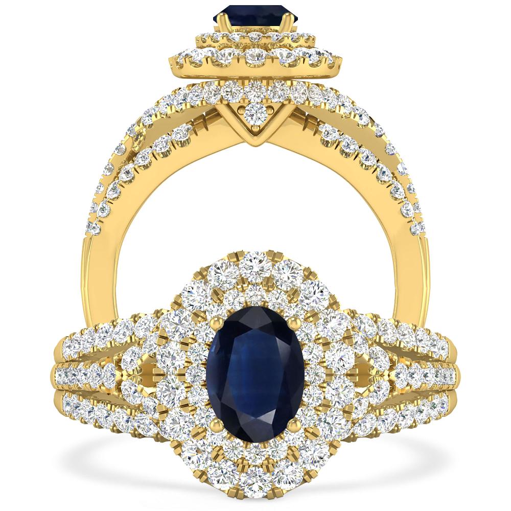 Yellow Gold - Sapphire