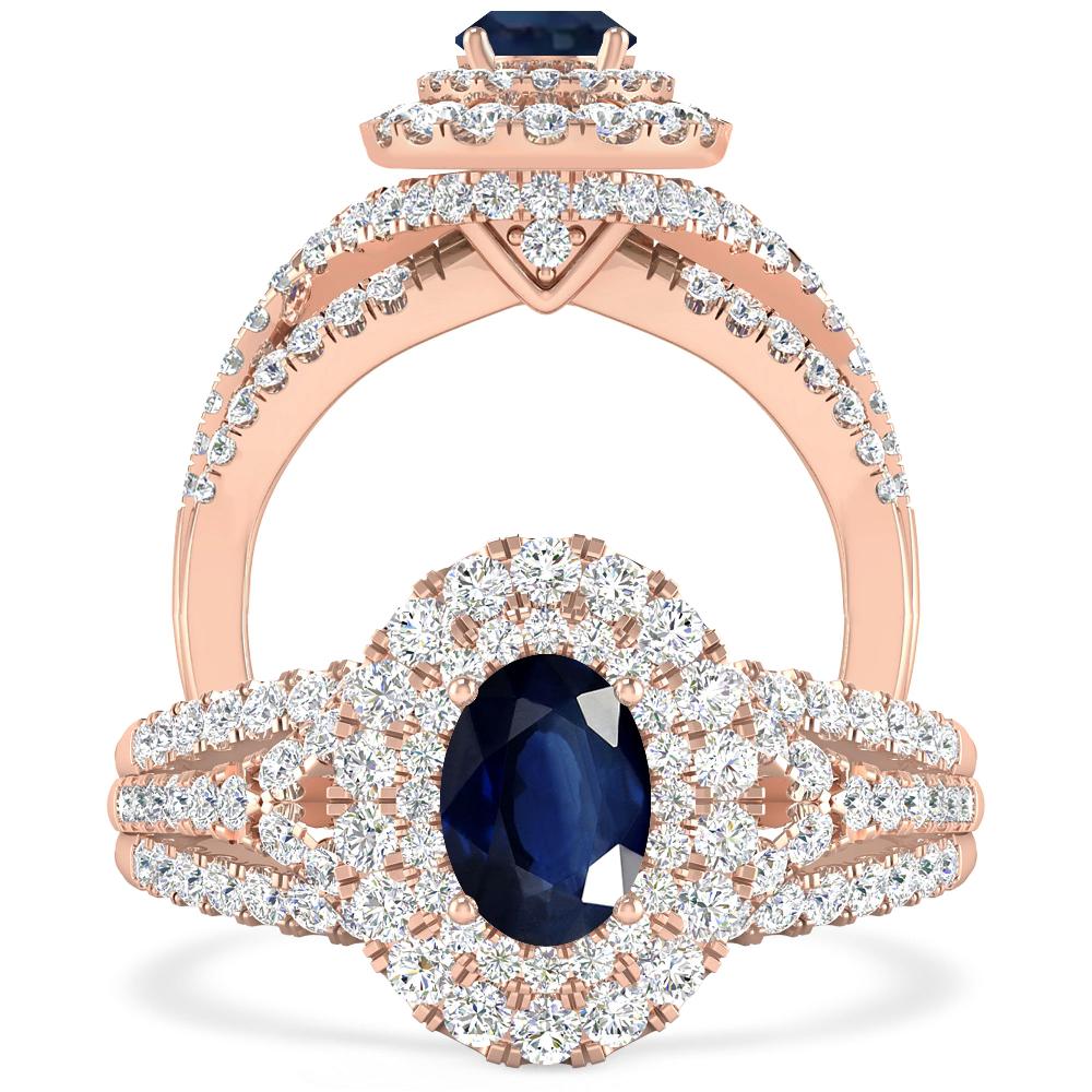 Rose Gold - Sapphire