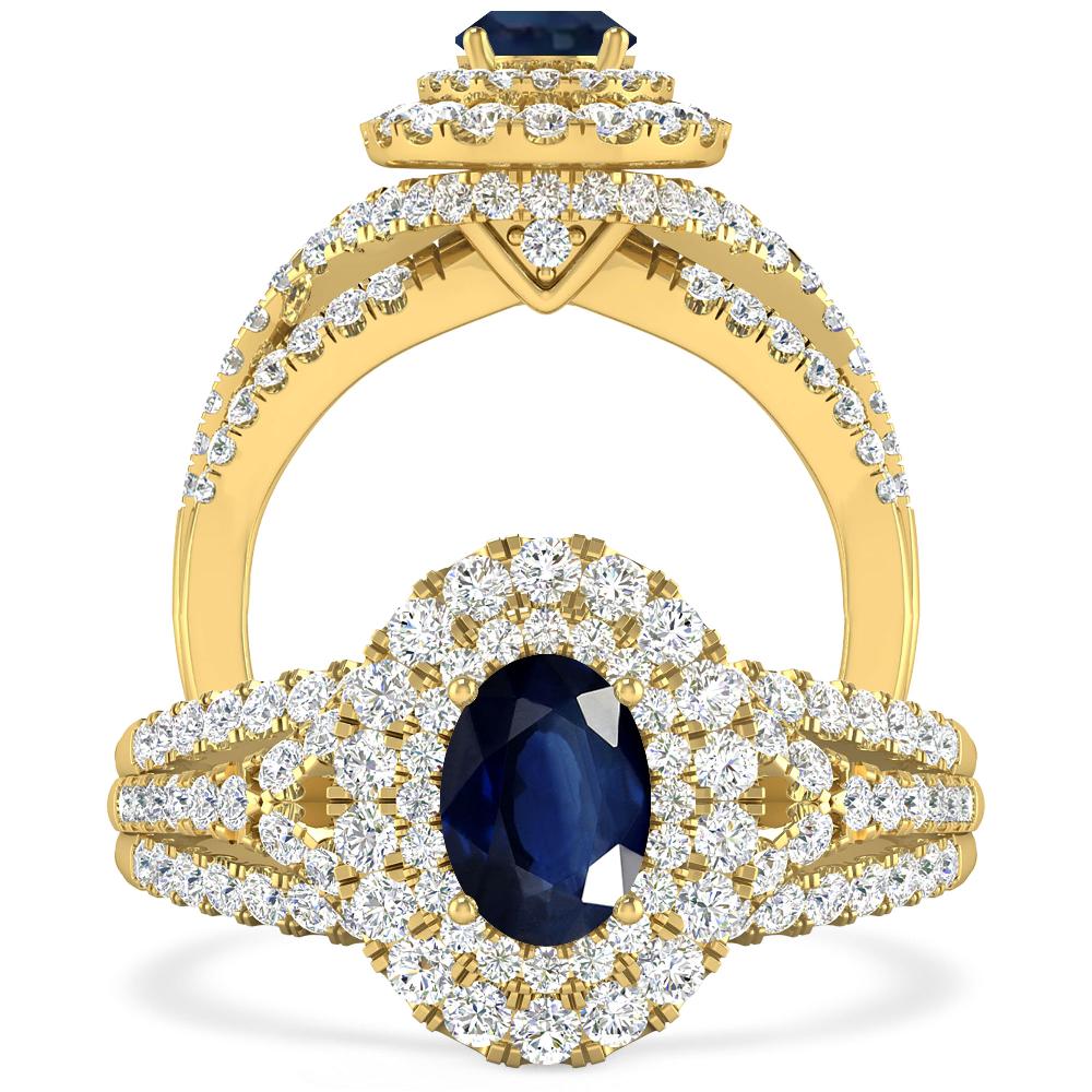 Yellow Gold - Sapphire