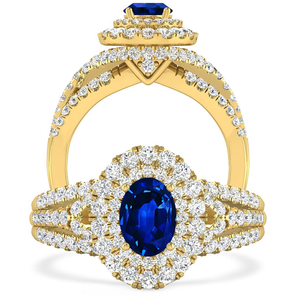 Yellow Gold - Sapphire