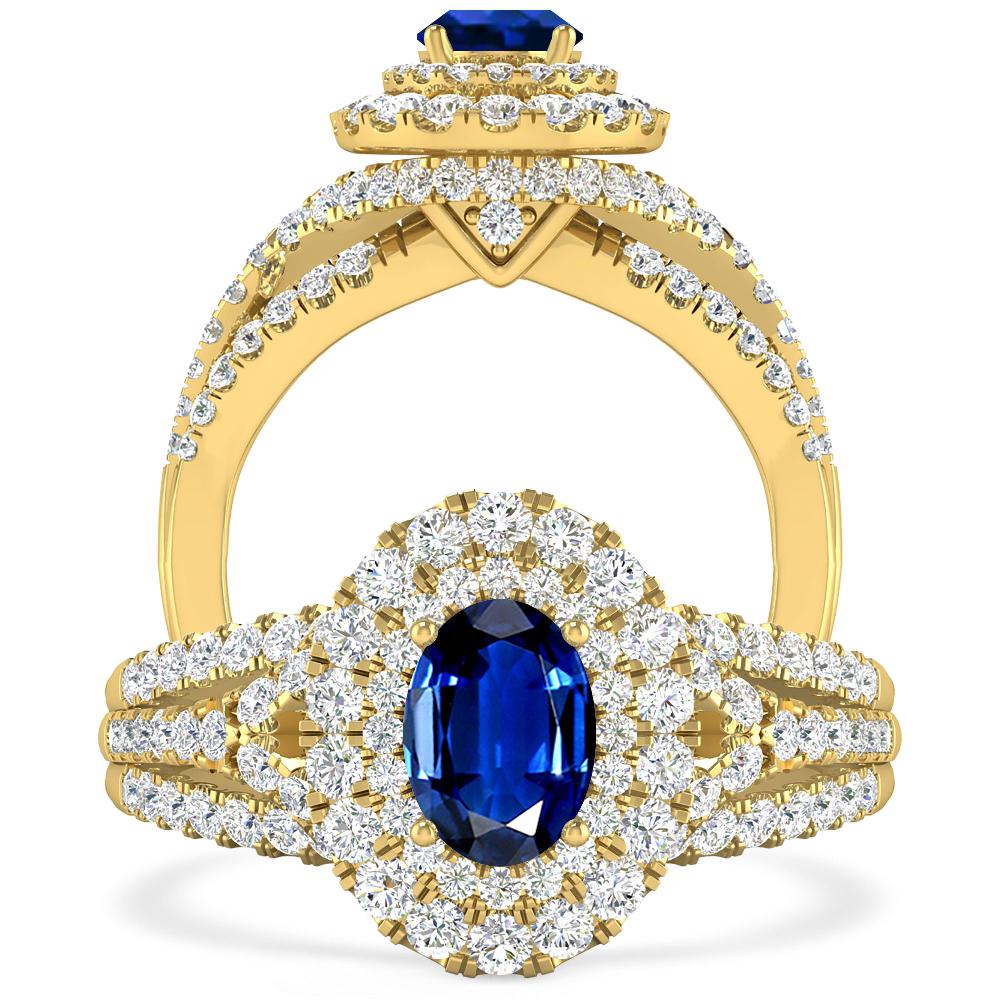 Yellow Gold - Sapphire