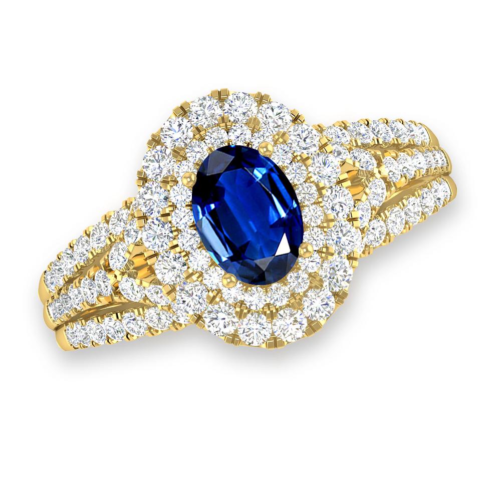 Yellow Gold - Sapphire