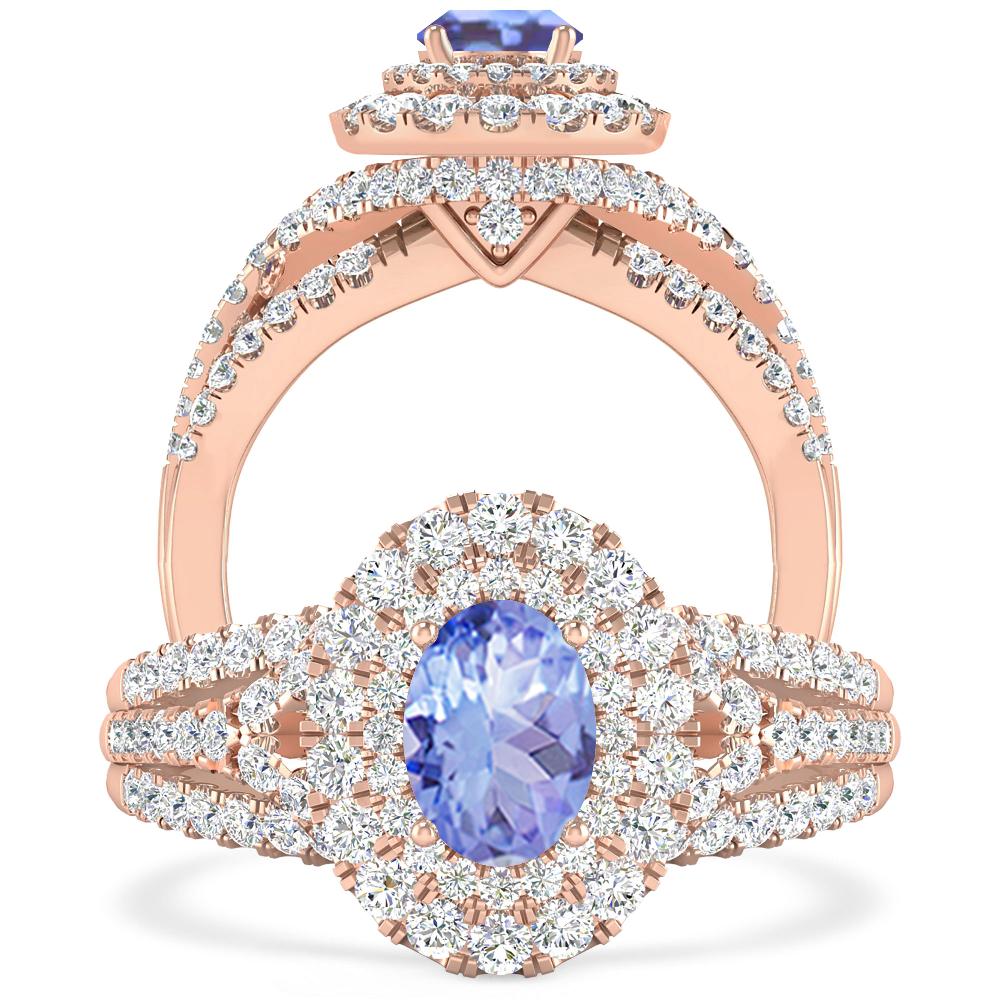 Rose Gold - Tanzanite