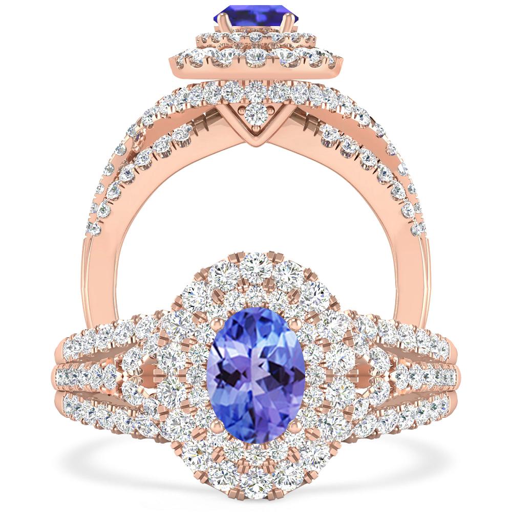 Rose Gold - Tanzanite