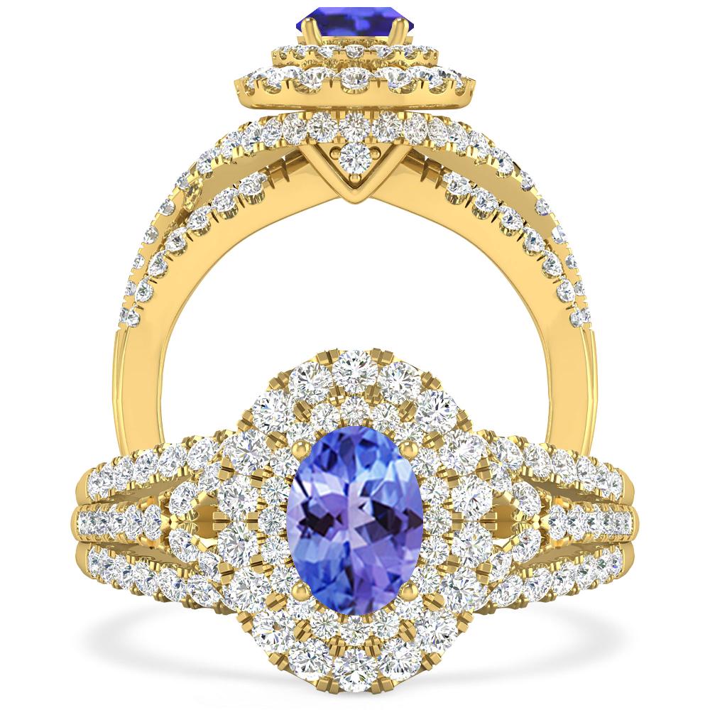 Yellow Gold - Tanzanite