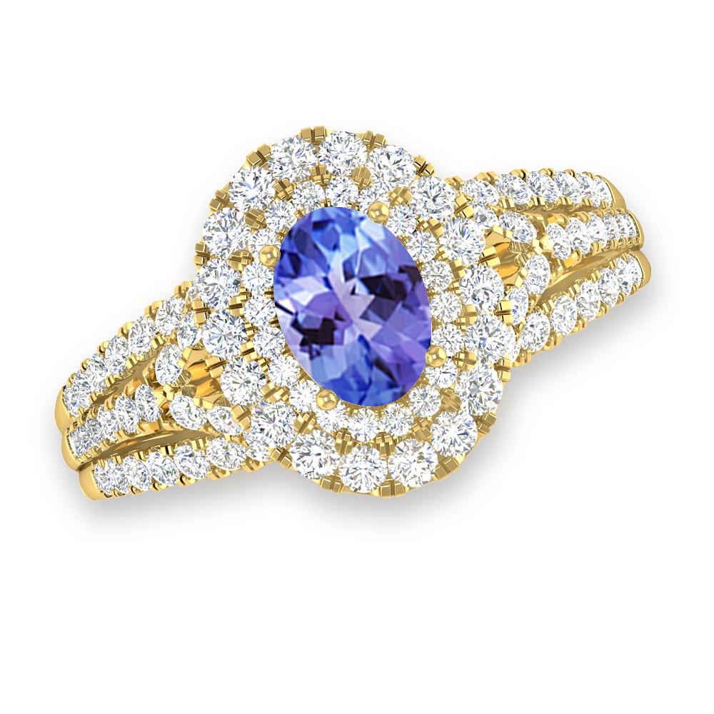 Yellow Gold - Tanzanite