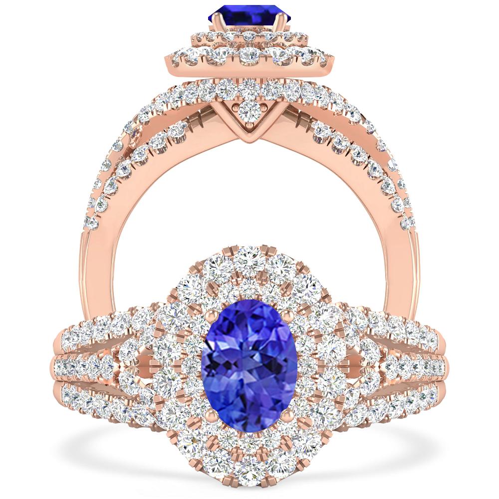 Rose Gold - Tanzanite