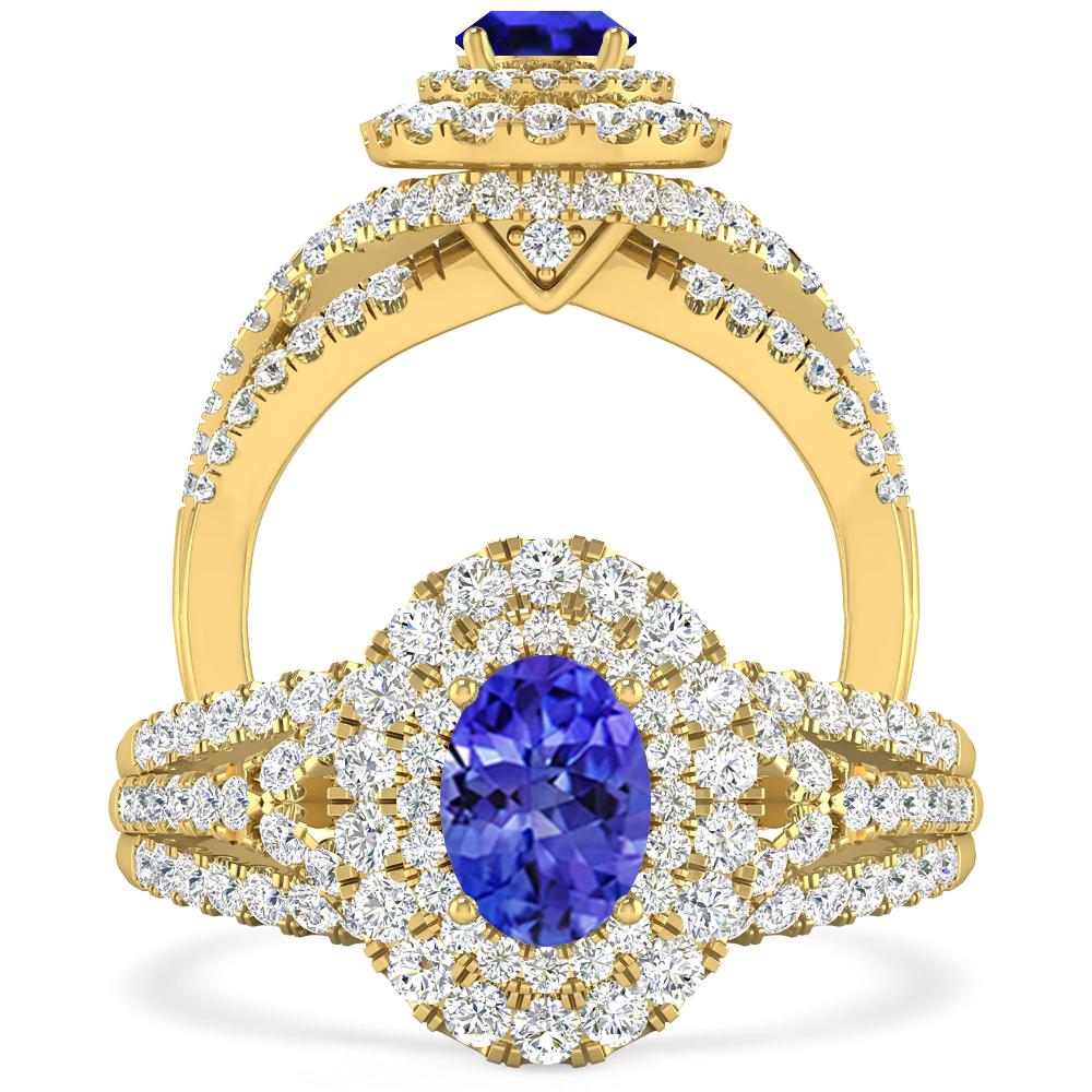 Yellow Gold - Tanzanite