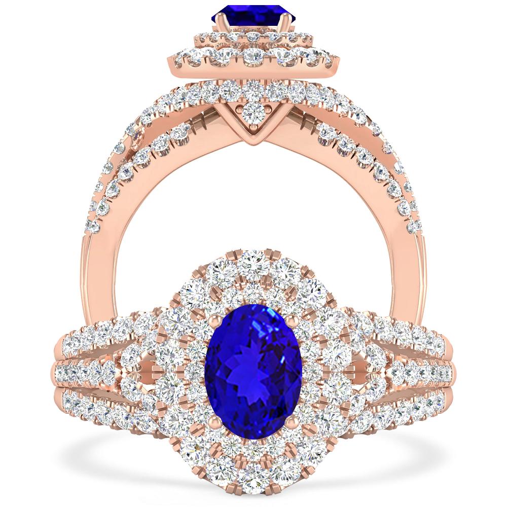 Rose Gold - Tanzanite