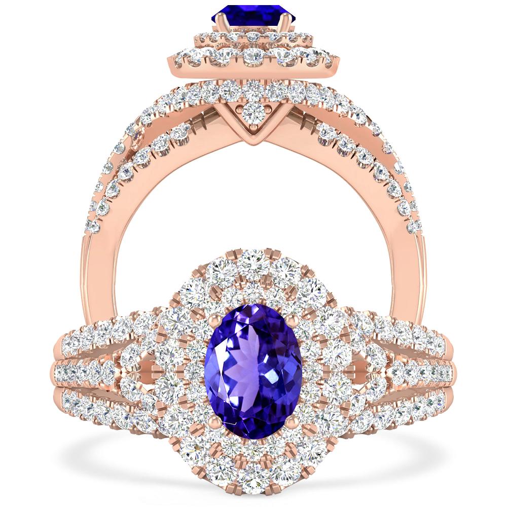 Rose Gold - Tanzanite