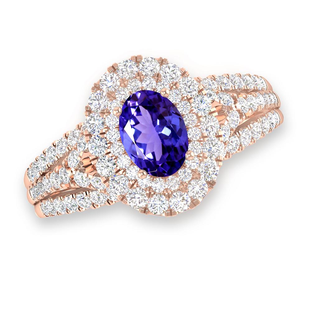 Rose Gold - Tanzanite