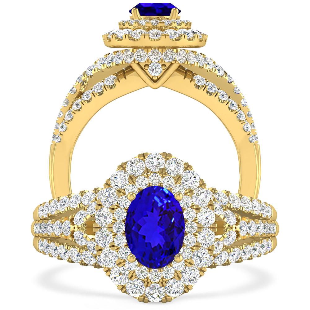 Yellow Gold - Tanzanite