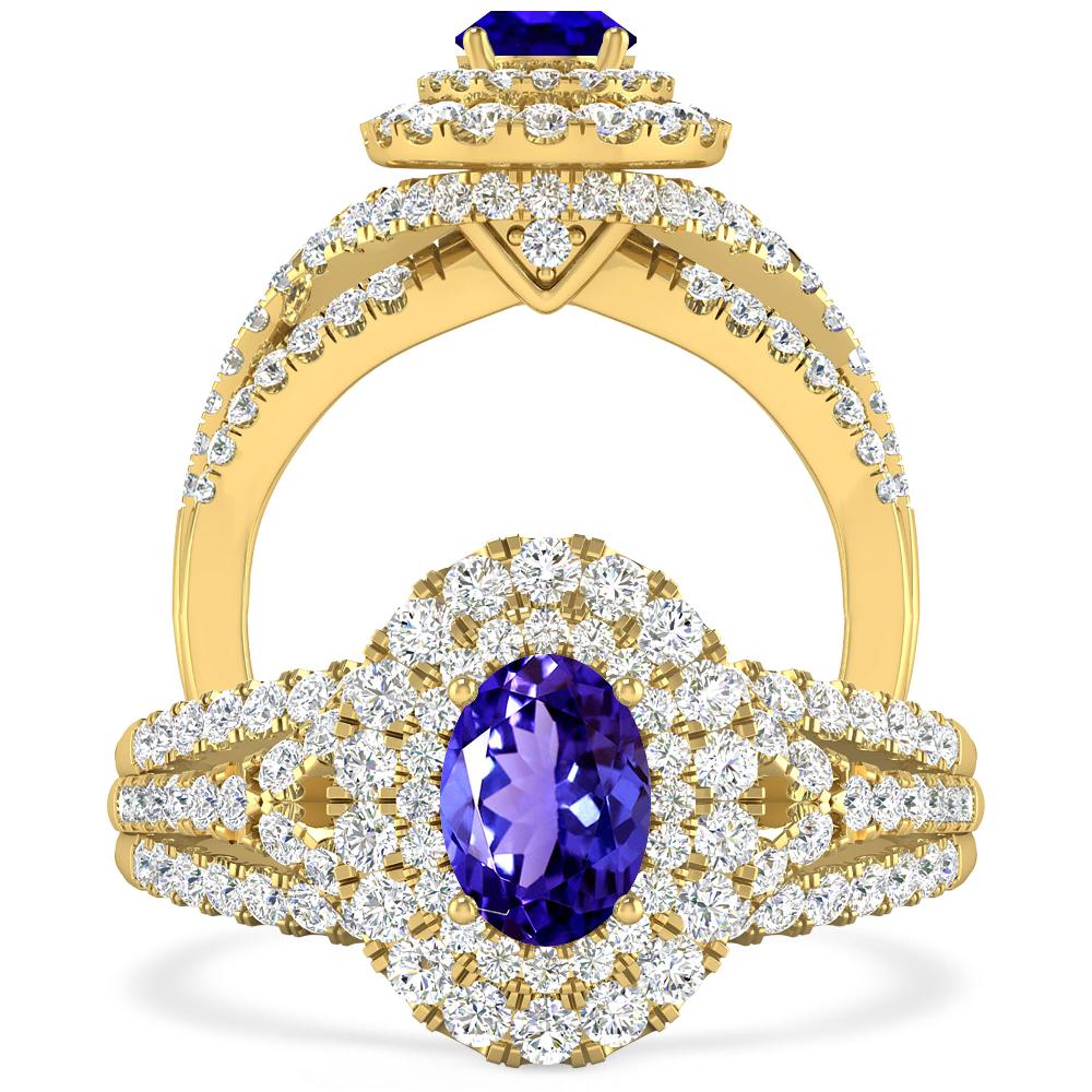 Yellow Gold - Tanzanite