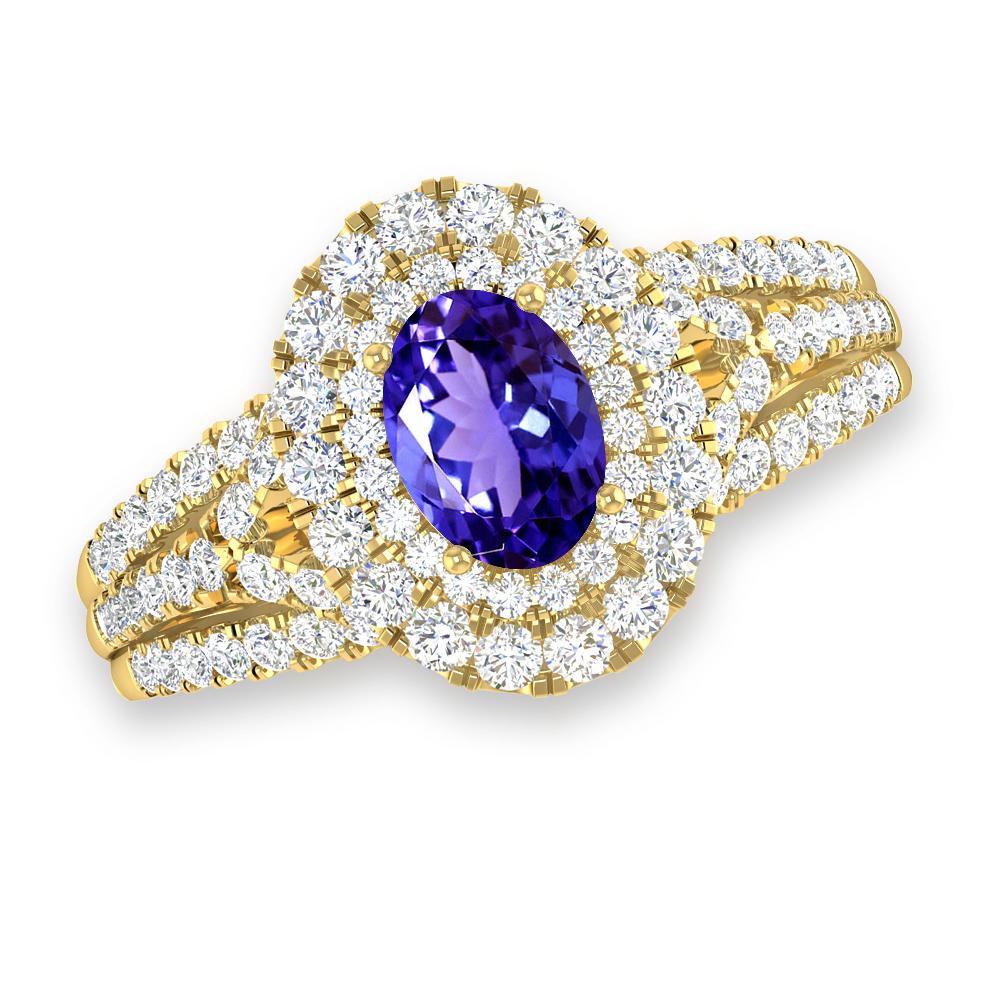 Yellow Gold - Tanzanite