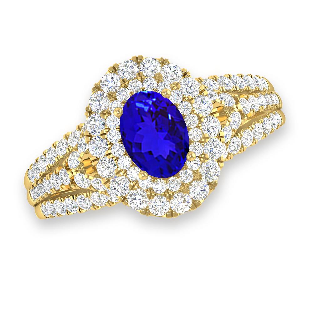 Yellow Gold - Tanzanite