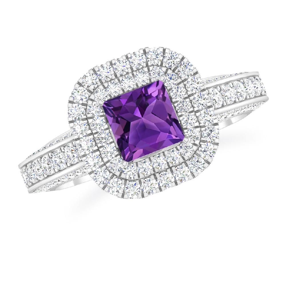 White Gold - Amethyst