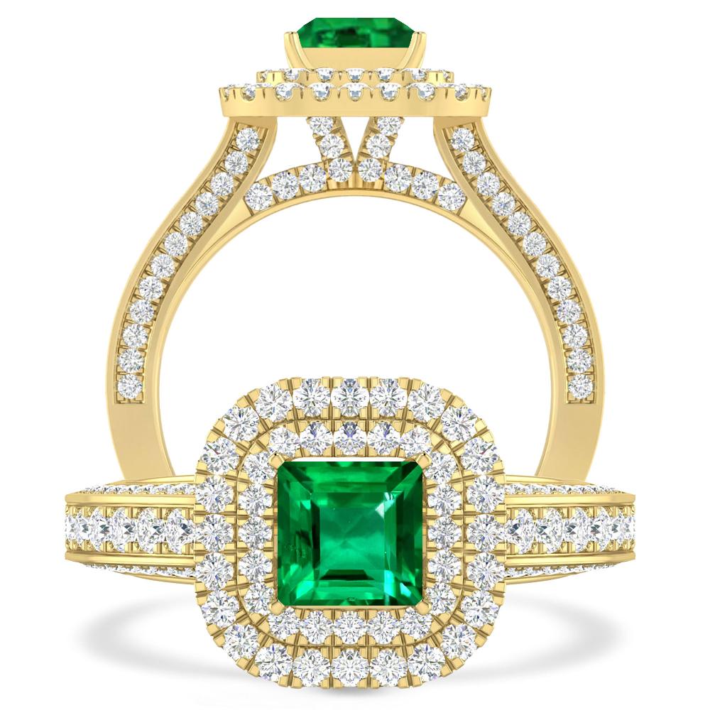 Yellow Gold - Emerald