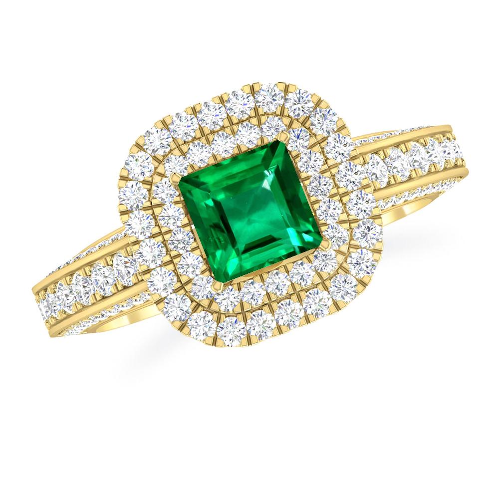 Yellow Gold - Emerald